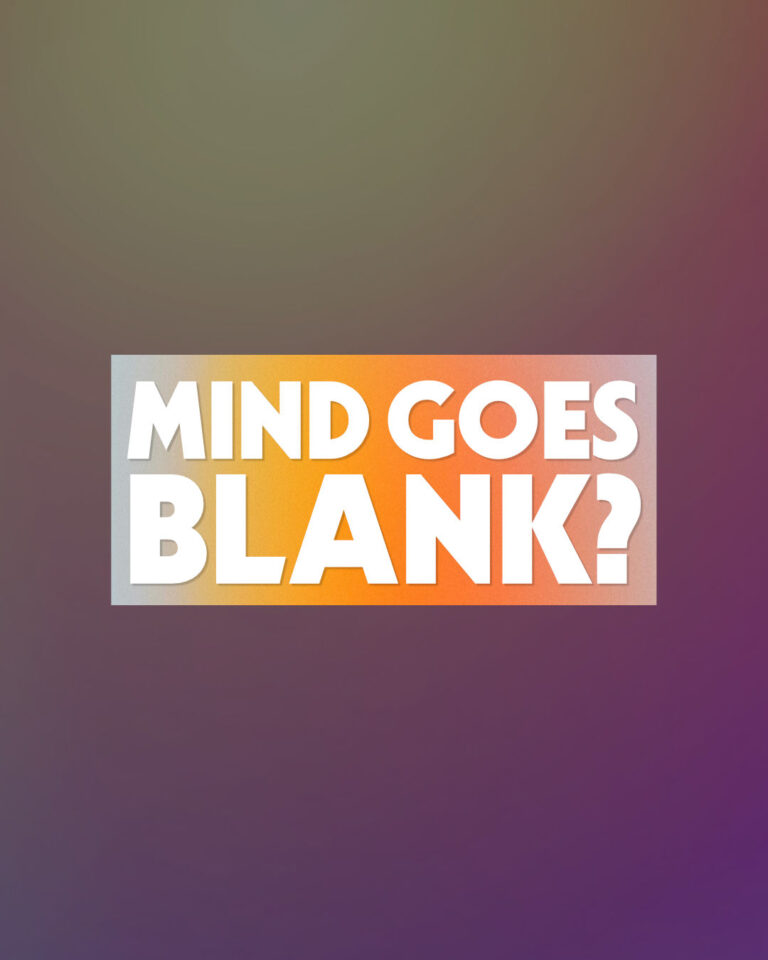 Mind Goes Blank Web